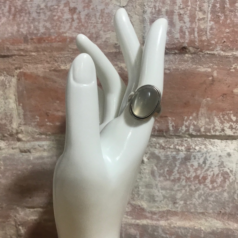 Sterling silver quartz ring